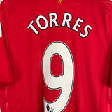 2008/10 LIVERPOOL TORRES #9 HOME SHIRT (L) ADIDAS