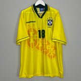 1994/96 BRAZIL RONALDINHO #18 *BNWOT* HOME SHIRT (XXL) UMBRO