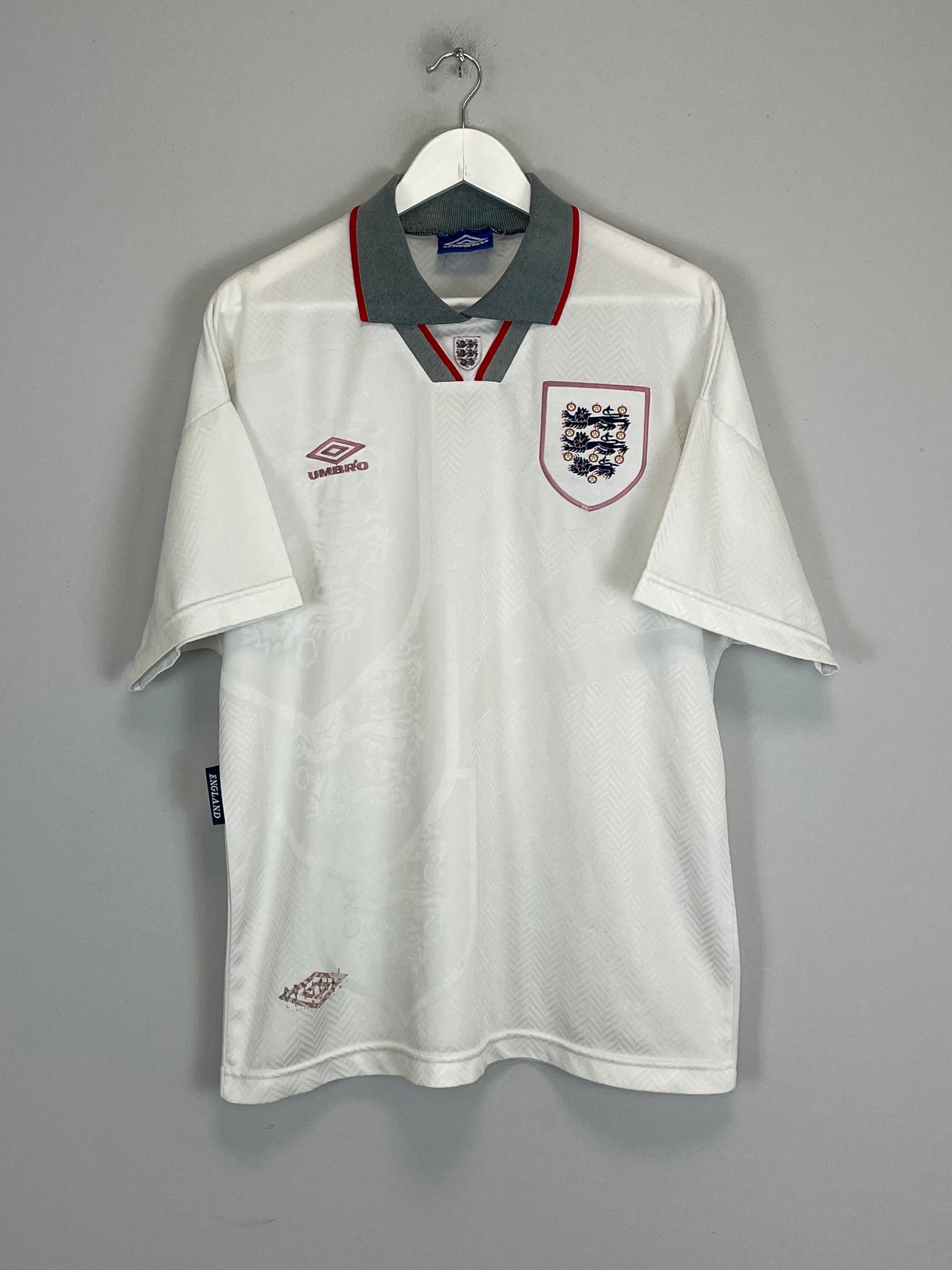 1993/95 ENGLAND HOME SHIRT (L) UMBRO