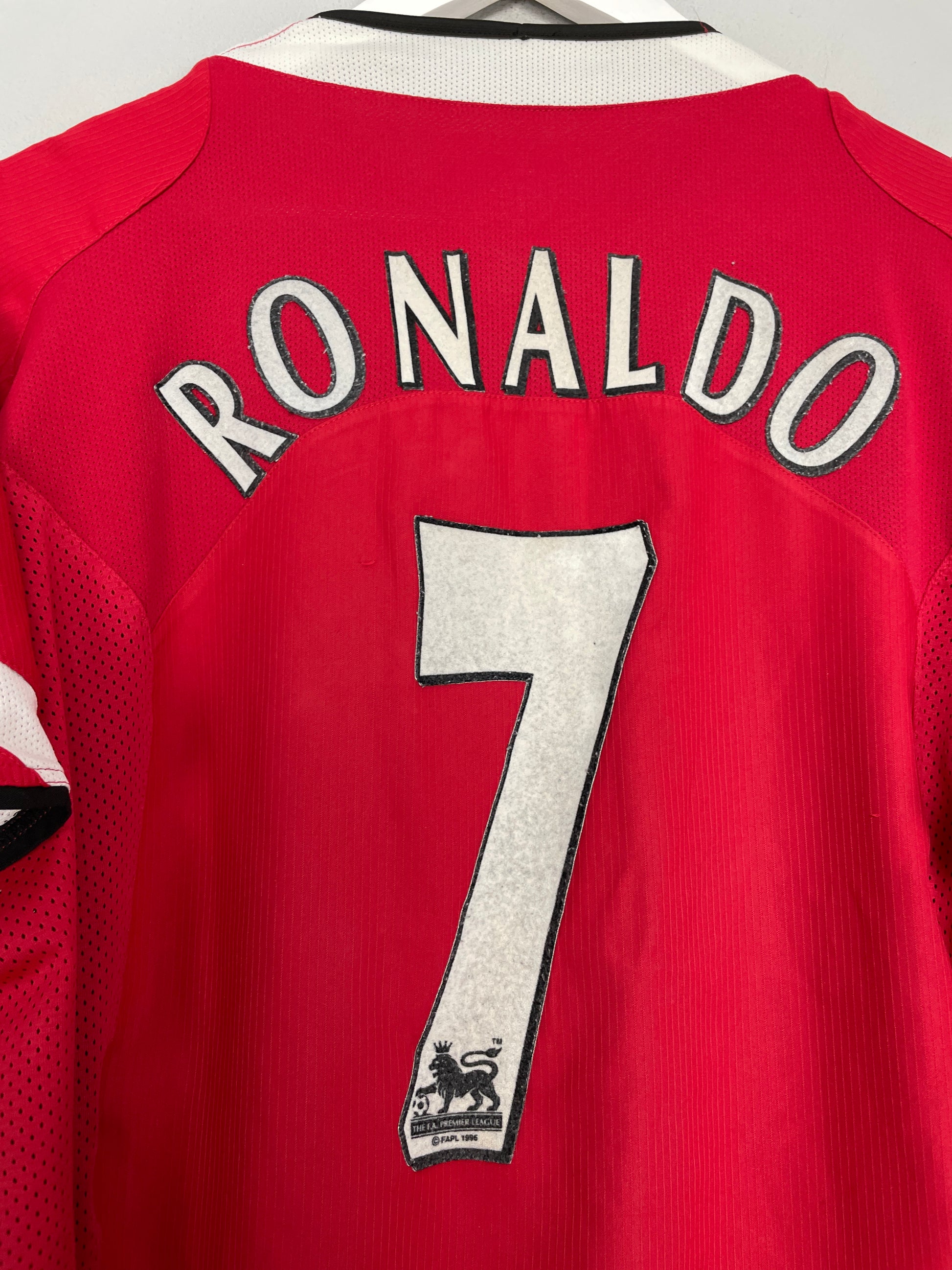 Cristiano Ronaldo Nike Manchester United 2004 2005 2006 Home Long Sleeve  Jersey Shirt XL