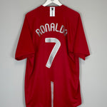 2007/09 MANCHESTER UNITED RONALDO #7 HOME SHIRT (XXL) NIKE