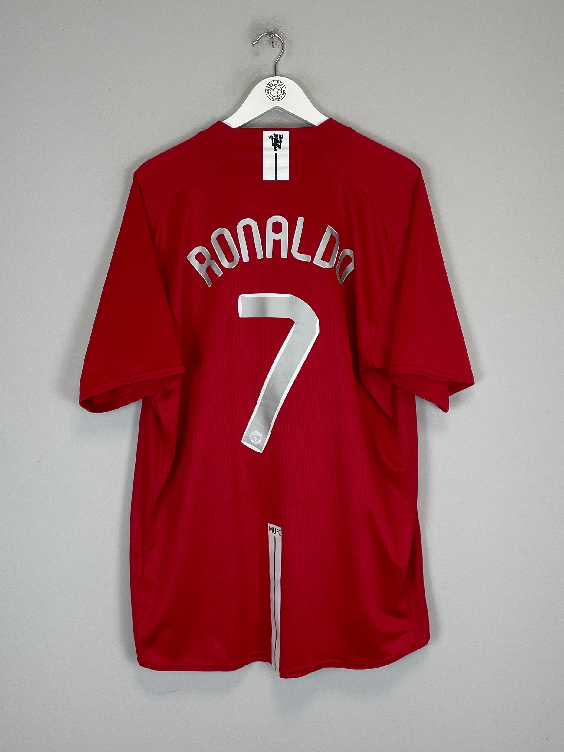 2007/09 MANCHESTER UNITED RONALDO #7 HOME SHIRT (XXL) NIKE