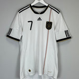 2010/12 GERMANY SCHWEINSTEIGER #7 HOME SHIRT (L) ADIDAS