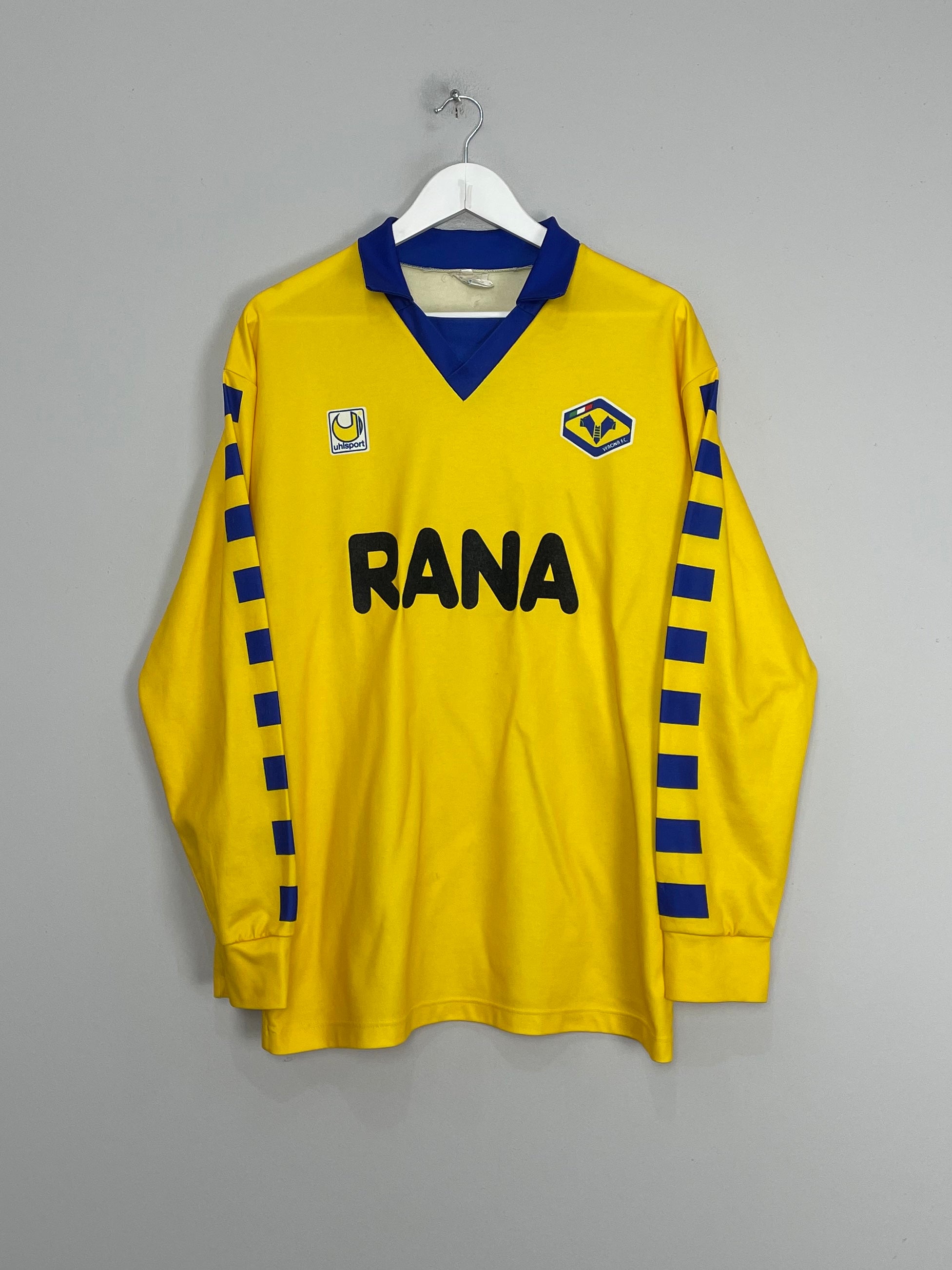 1991/92 HELLAS VERONA #7 L/S AWAY SHIRT (L) UHLSPORT