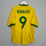 2000/02 BRAZIL RONALDO #9 HOME SHIRT (L) NIKE