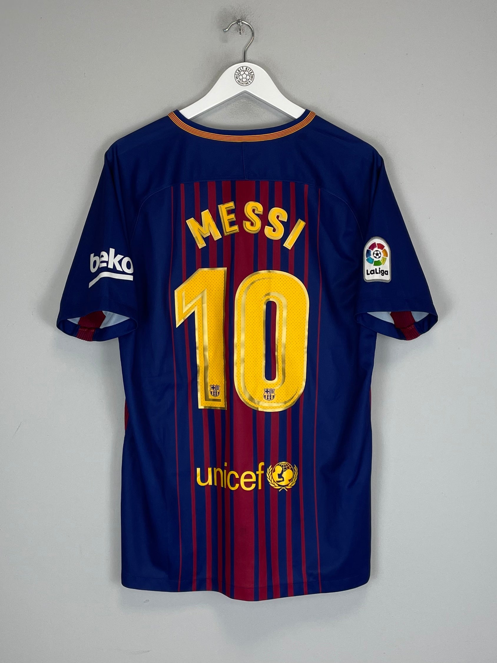 2017/18 BARCELONA MESSI #10 HOME SHIRT (L) NIKE