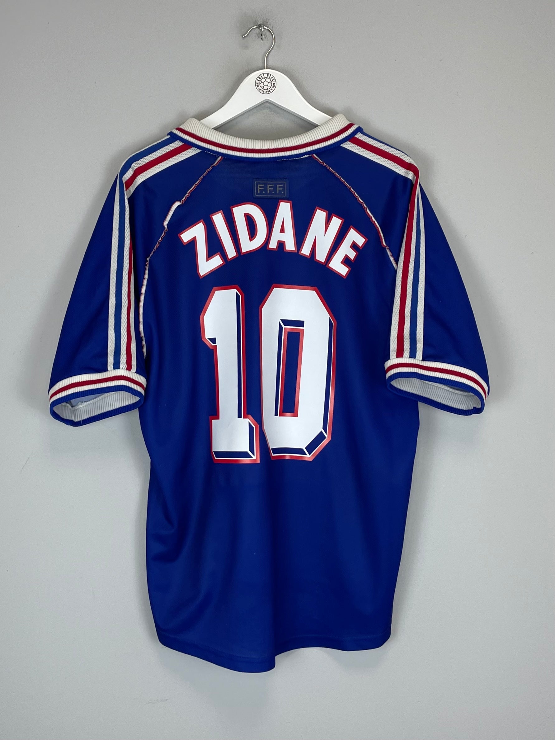 1998/00 FRANCE ZIDANE #10 HOME SHIRT (L) ADIDAS