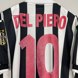 1998/99 JUVENTUS DEL PIERO #10 HOME SHIRT (XXL) KAPPA