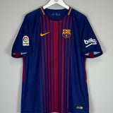 2017/18 BARCELONA MESSI #10 HOME SHIRT (L) NIKE