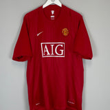 2007/09 MANCHESTER UNITED RONALDO #7 HOME SHIRT (XXL) NIKE