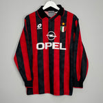 1994/95 AC MILAN L/S HOME SHIRT (M) LOTTO