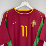 2002/04 PORTUGAL C.RONALDO #11 HOME SHIRT (M) NIKE