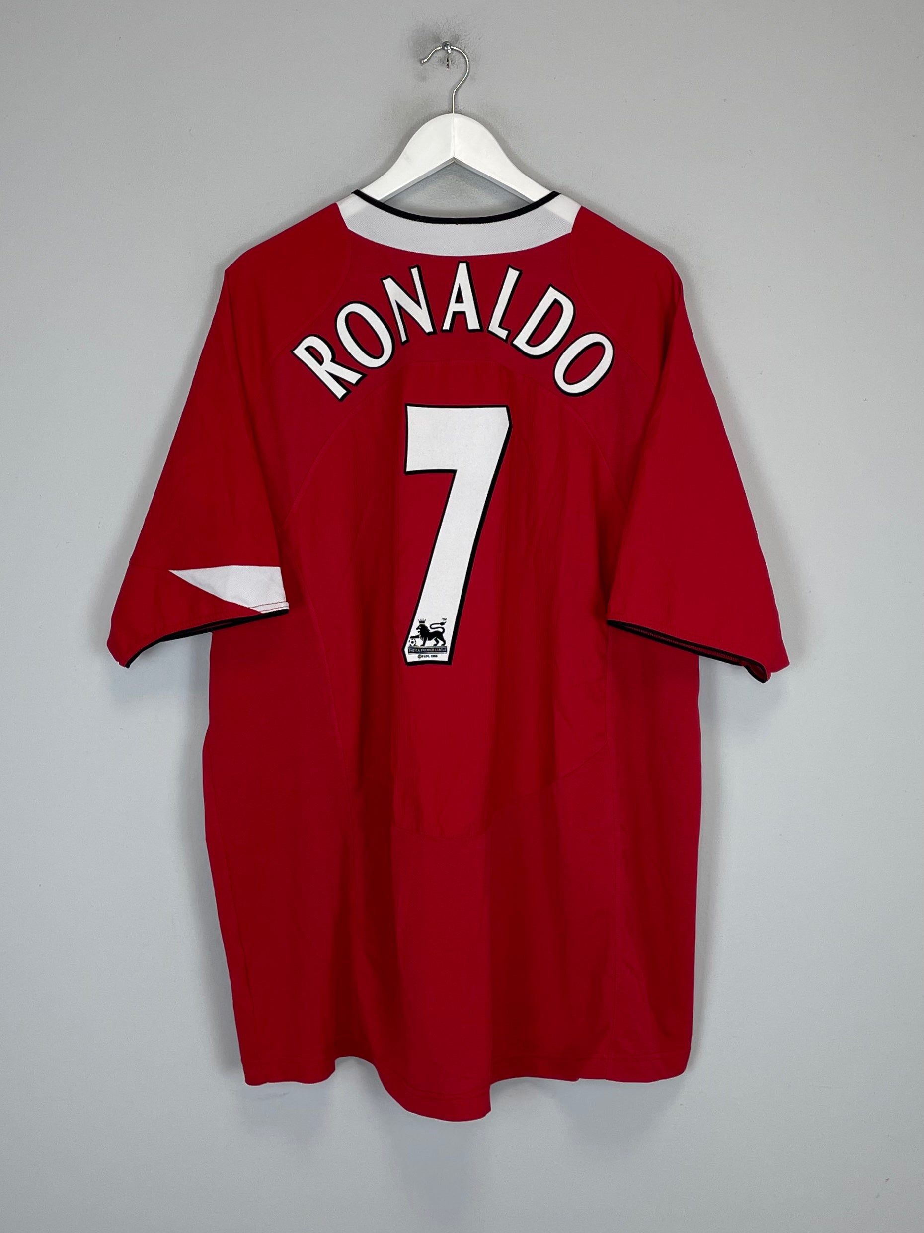 2004/06 MANCHESTER UNITED RONALDO #7 HOME SHIRT (XXL) NIKE