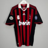 2009/10 AC MILAN MALDINI #3 'SOLO PER TE' HOME SHIRT (L) ADIDAS