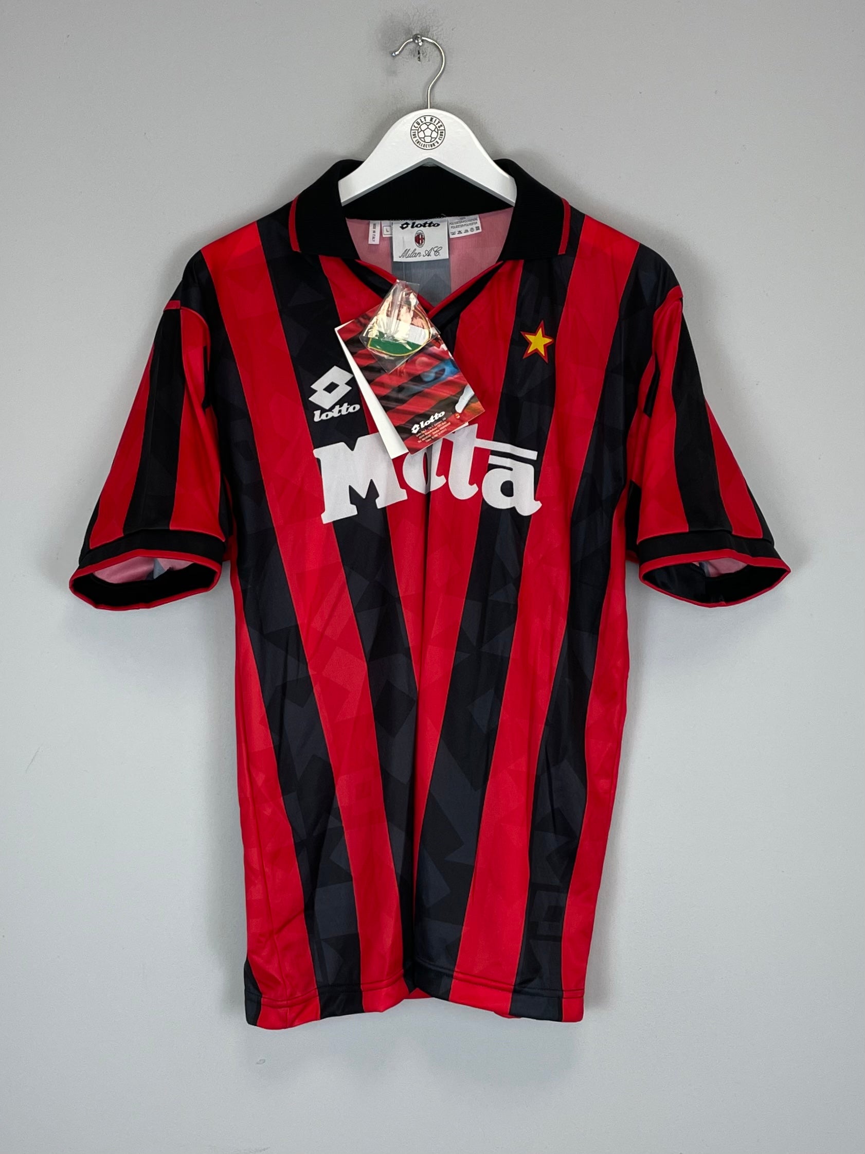 1993/94 AC MILAN *BNWT* HOME SHIRT (L) LOTTO