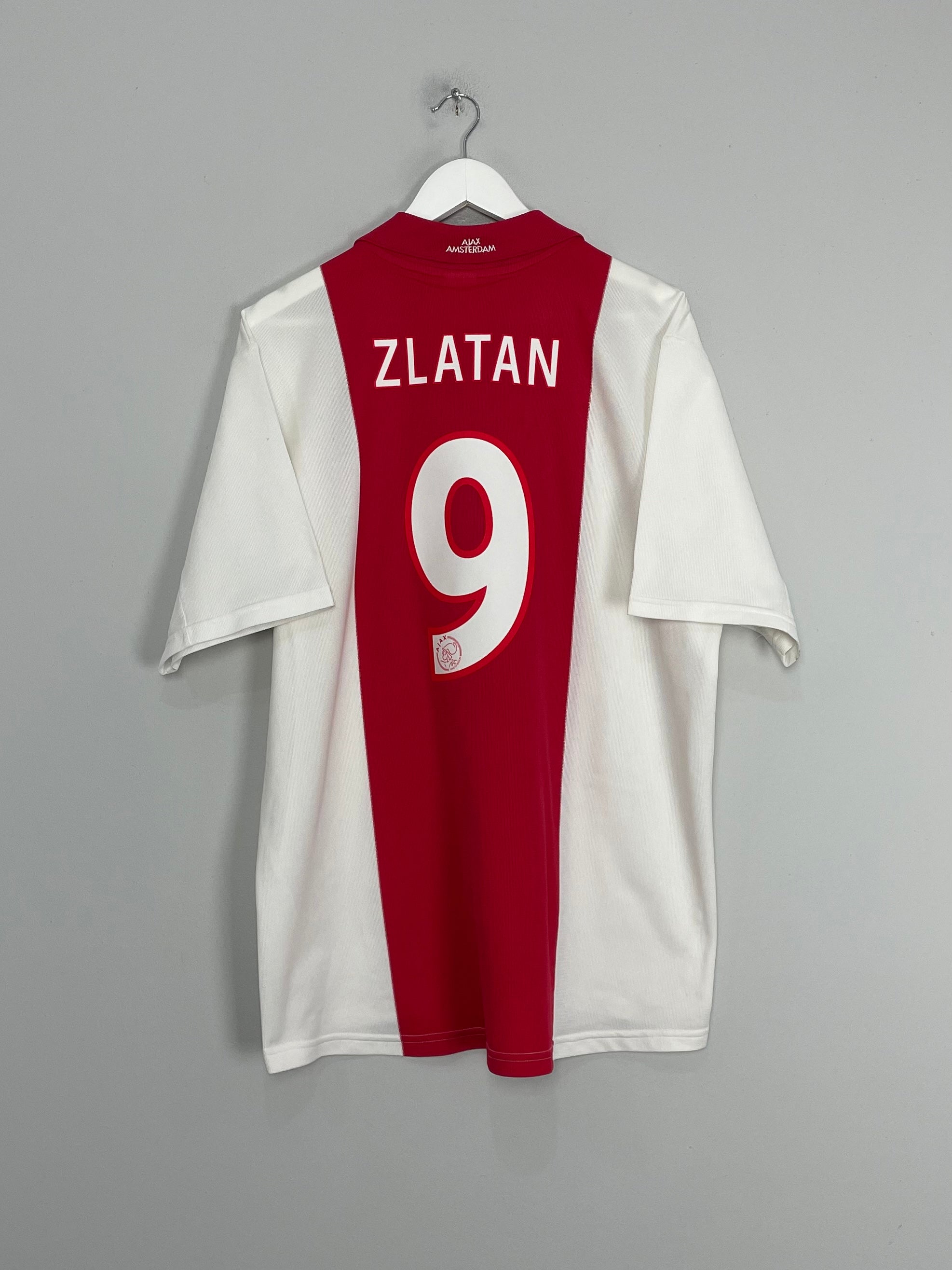 2001/02 AJAX ZLATAN #9 HOME SHIRT (XL) ADIDAS