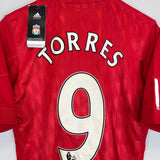 2010/12 LIVERPOOL TORRES #9 *BNWT* HOME SHIRT (S) ADIDAS