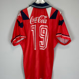 1995/96 TIBURONES VERACRUZ #19 HOME SHIRT (XL) UMBRO