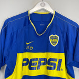 2003/04 BOCA JUNIORS 'TOKYO' HOME SHIRT (M) NIKE