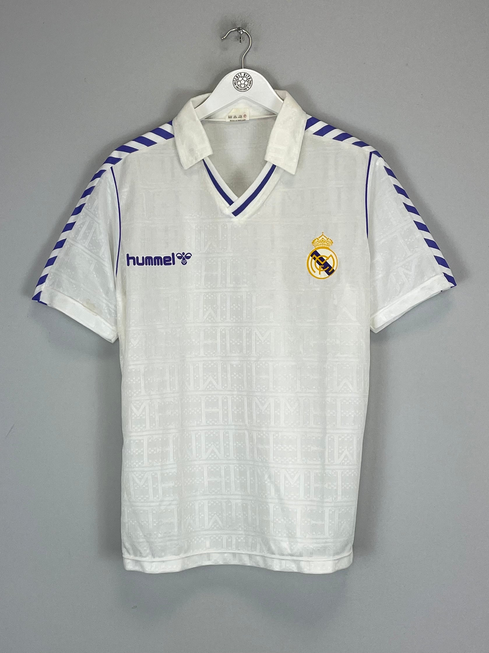 1989/90 REAL MADRID HOME SHIRT (L) HUMMEL