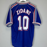 1998/00 FRANCE ZIDANE #10 HOME SHIRT (M) ADIDAS