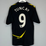 2011/12 BOLTON TUNCAY #9 AWAY SHIRT (M) REEBOK