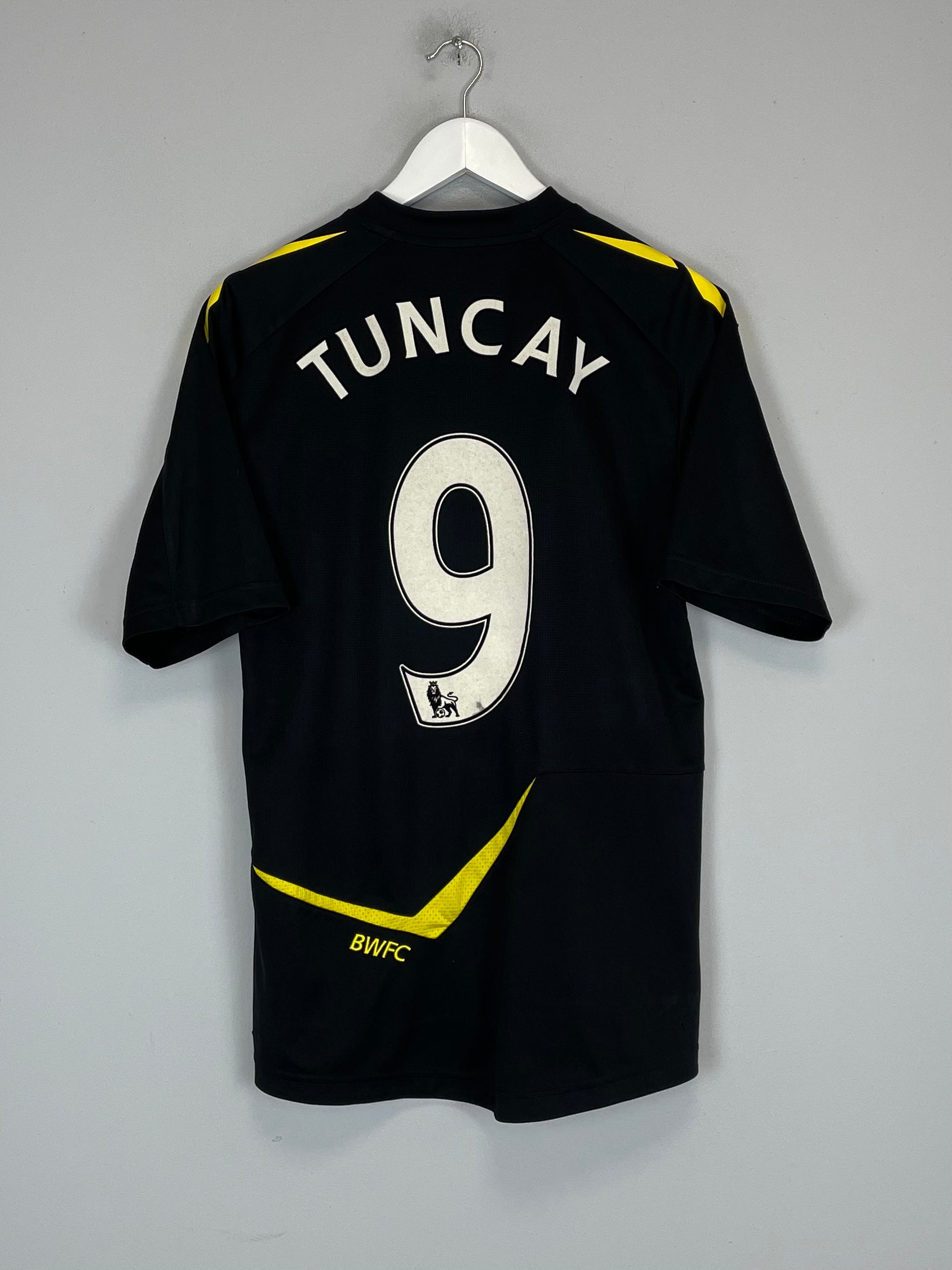 2011/12 BOLTON TUNCAY #9 AWAY SHIRT (M) REEBOK