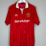 1992/94 MANCHESTER UNITED HOME SHIRT (L) UMBRO