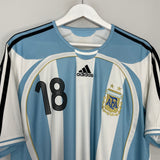 2005/07 ARGENTINA MESSI #18 HOME SHIRT (L) ADIDAS