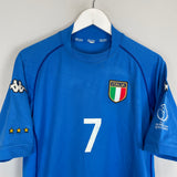 2002 ITALY DEL PIERO #7 HOME SHIRT (M) KAPPA