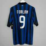 2011/12 INTER MILAN FORLAN #9 *BNWT* HOME SHIRT (M) NIKE