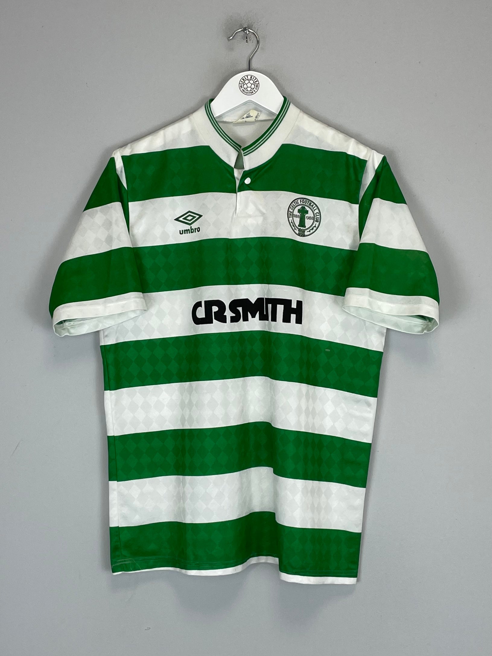 1987/89 CELTIC HOME SHIRT (M) UMBRO