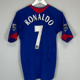 2005/06 MANCHESTER UNITED RONALDO #7 AWAY SHIRT (XL KIDS) NIKE