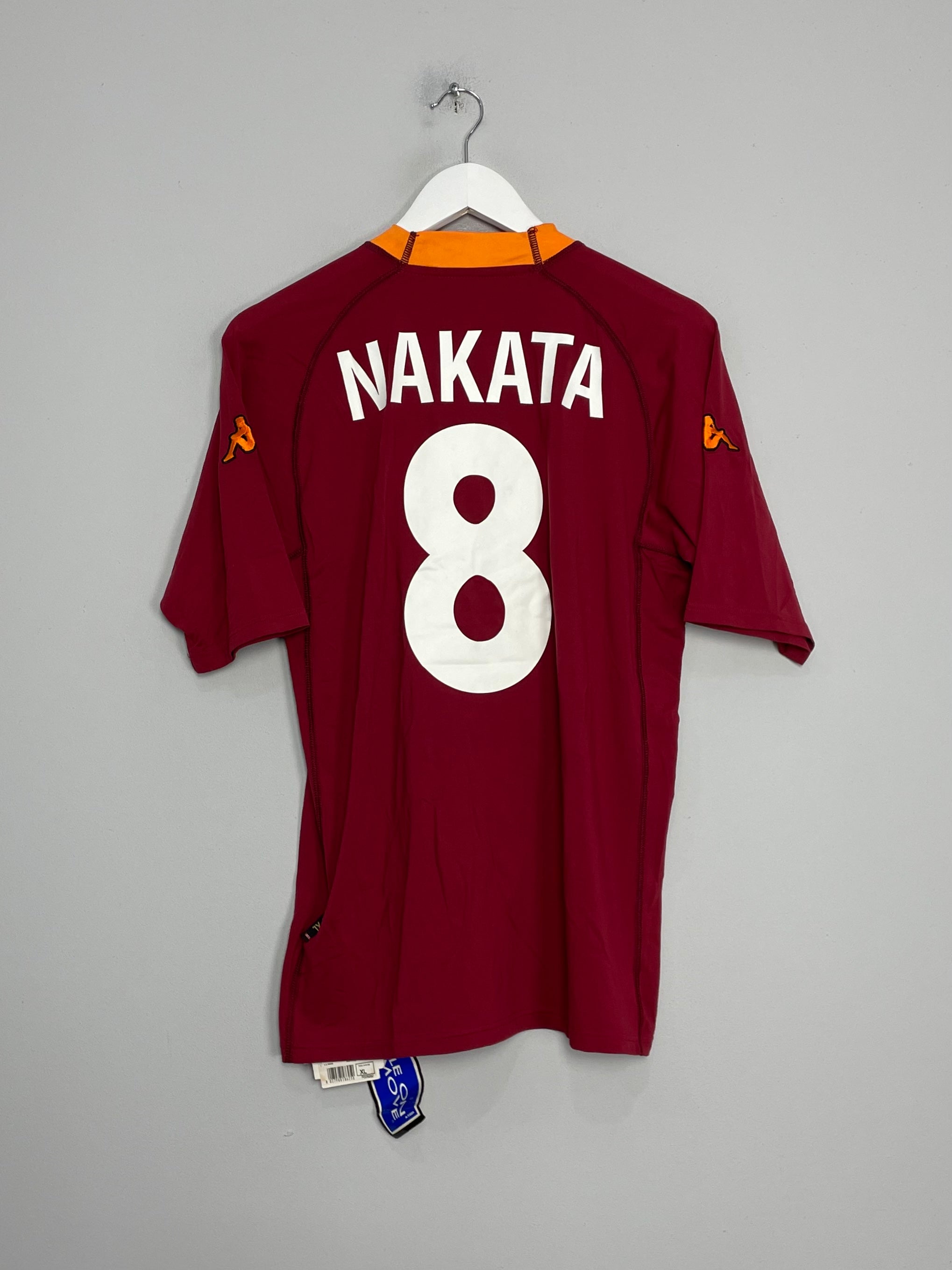 2000/01 ROMA NAKATA #8 *BNWT* HOME SHIRT (XL) KAPPA