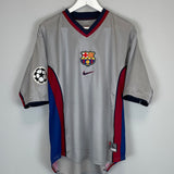 1998/01 BARCELONA GUARDIOLA #4 C/L AWAY SHIRT (XL) NIKE