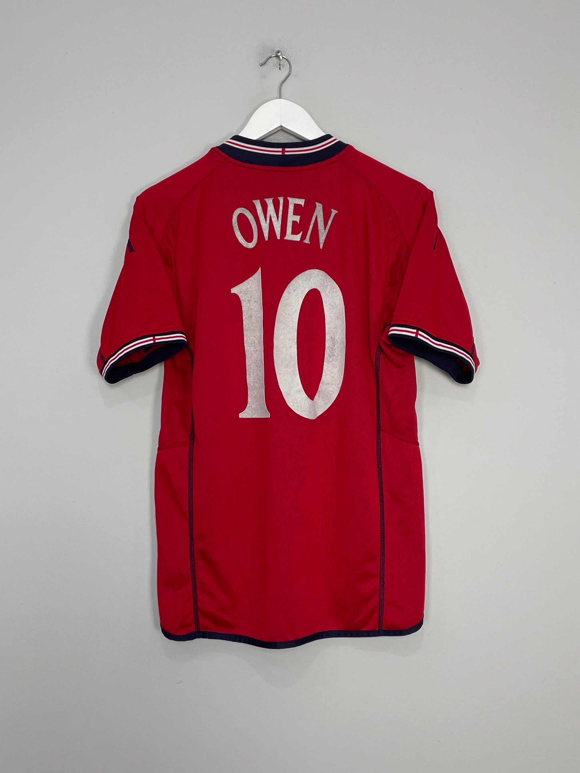 2002/04 ENGLAND OWEN #10 AWAY SHIRT (M) UMBRO