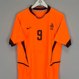 2002/04 NETHERLANDS V.NISTELROOY #9 HOME SHIRT (S) NIKE