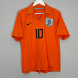 2006/08 NETHERLANDS VAN DER VAART #10 HOME SHIRT (M) NIKE