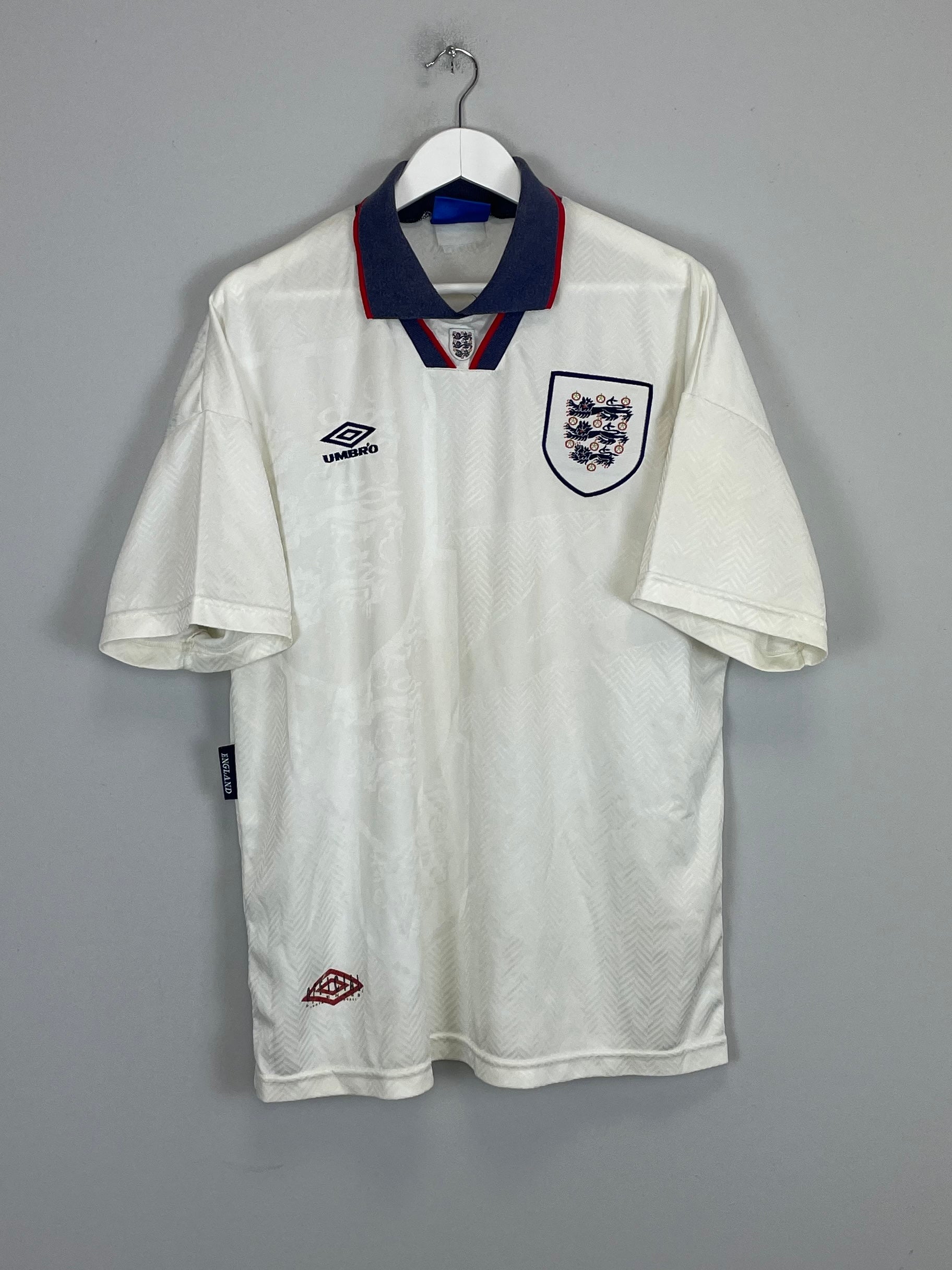 1993/95 ENGLAND HOME SHIRT (XL) UMBRO