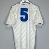 1989/91 TRANMERE ROVERS #5 *MATCH ISSUE* HOME SHIRT (L)