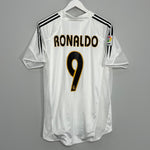 2004/05 REAL MADRID RONALDO #9 *PLAYER ISSUE* HOME SHIRT (M) ADIDAS