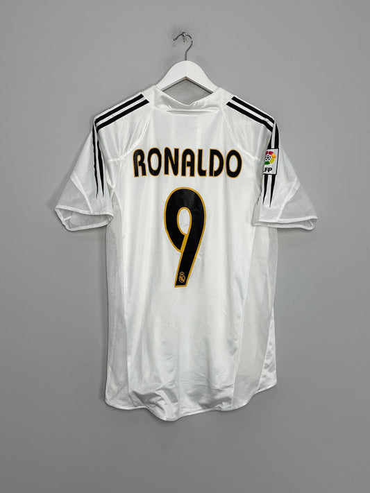 2004/05 REAL MADRID RONALDO #9 *PLAYER ISSUE* HOME SHIRT (M) ADIDAS