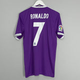 2016/17 REAL MADRID RONALDO #7 AWAY SHIRT (M) ADIDAS