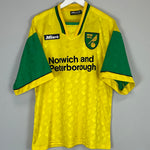 1996/97 NORWICH CITY HOME SHIRT (M) MITRE