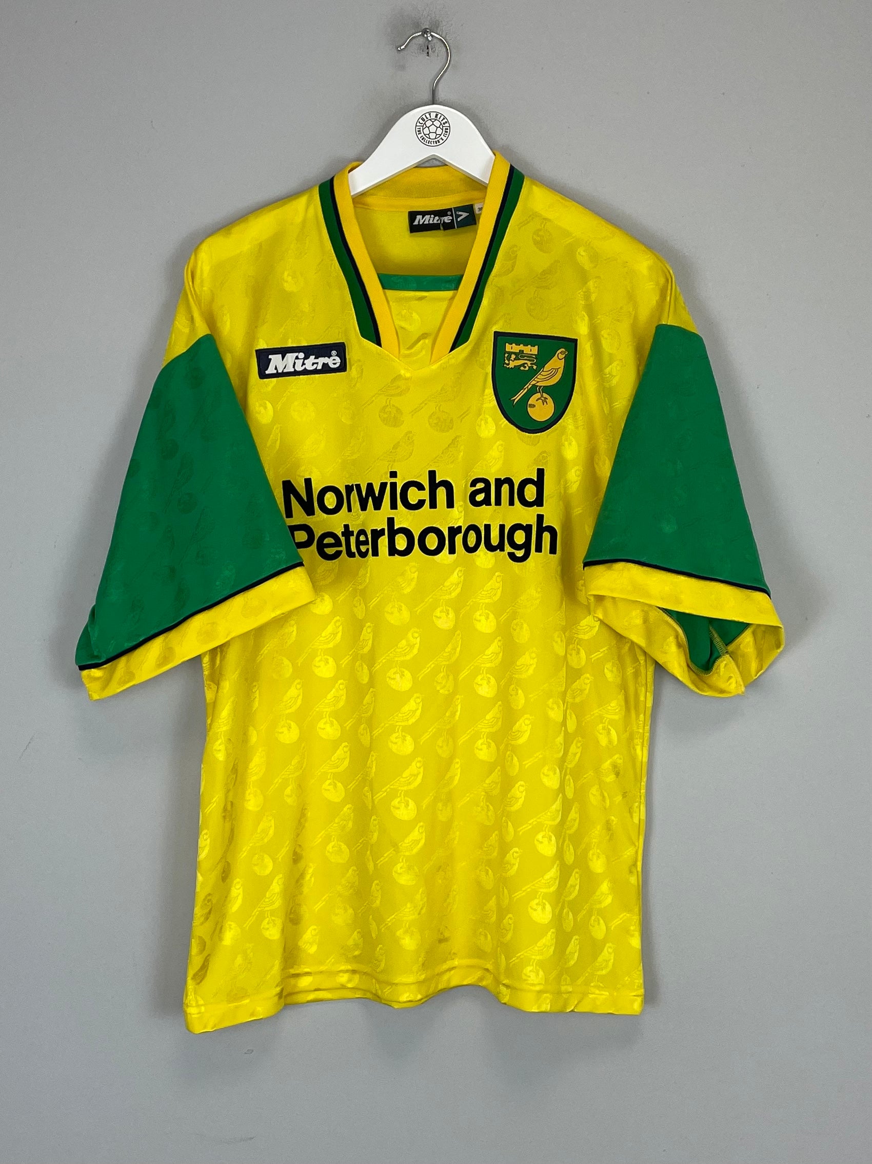 1996/97 NORWICH CITY HOME SHIRT (M) MITRE