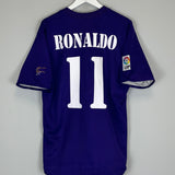 2002/03 REAL MADRID RONALDO #11 CENTENARY THIRD SHIRT (L) ADIDAS