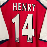 2000/02 ARSENAL HENRY #14 HOME SHIRT (L) NIKE