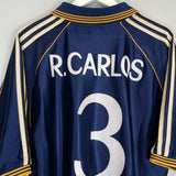 1998/00 REAL MADRID R.CARLOS #3 AWAY SHIRT (XL) ADIDAS