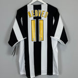 2004/05 JUVENTUS NEDVED #11 *BNWT* HOME SHIRT (XL) NIKE