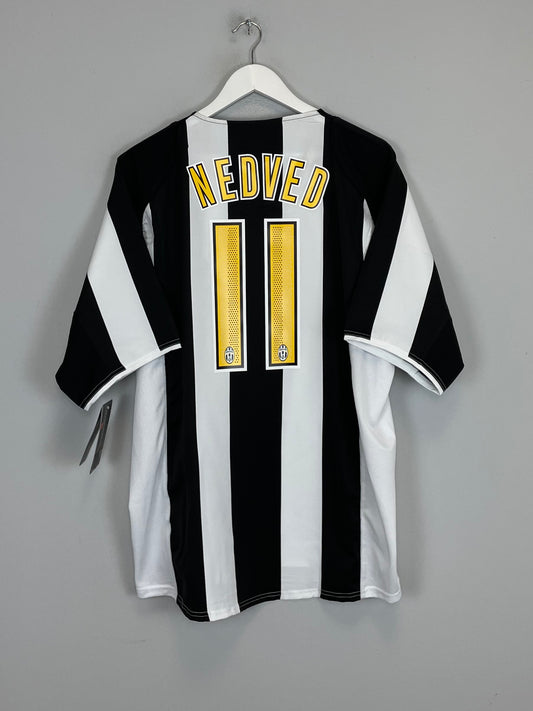 2004/05 JUVENTUS NEDVED #11 *BNWT* HOME SHIRT (XL) NIKE